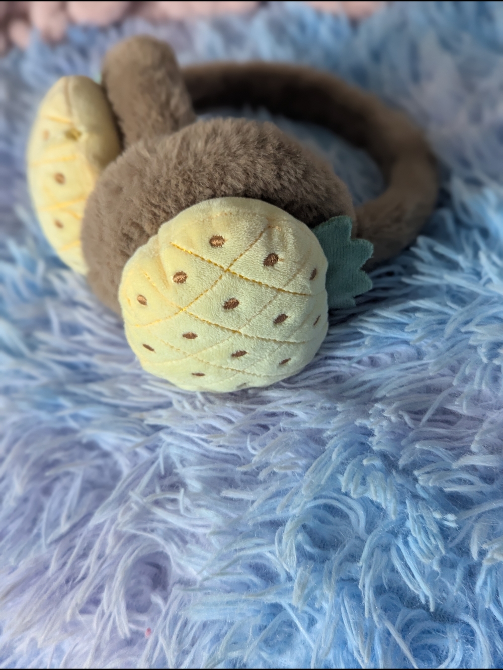 2/$20 Kids Pineapple Plush Earmuffs – Cute & Cozy 🍍